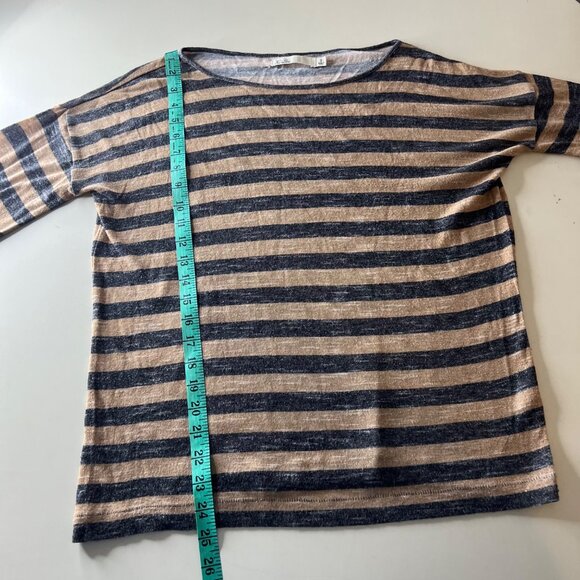 Ki-line Striped Black And Tan Women’s Top Size S - Picture 6 of 9